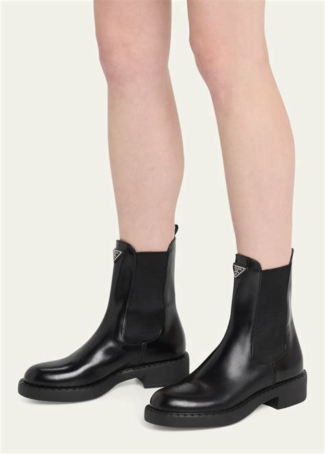 Prada Double Chocolate Chelsea Boot (Women) 